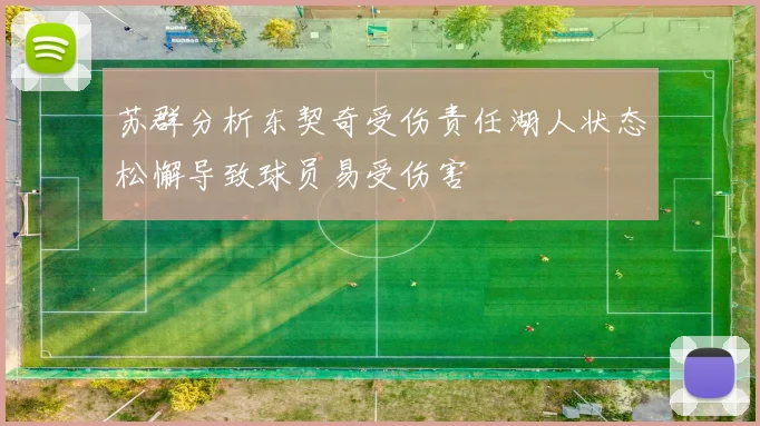 苏群分析东契奇受伤责任湖人状态松懈导致球员易受伤害